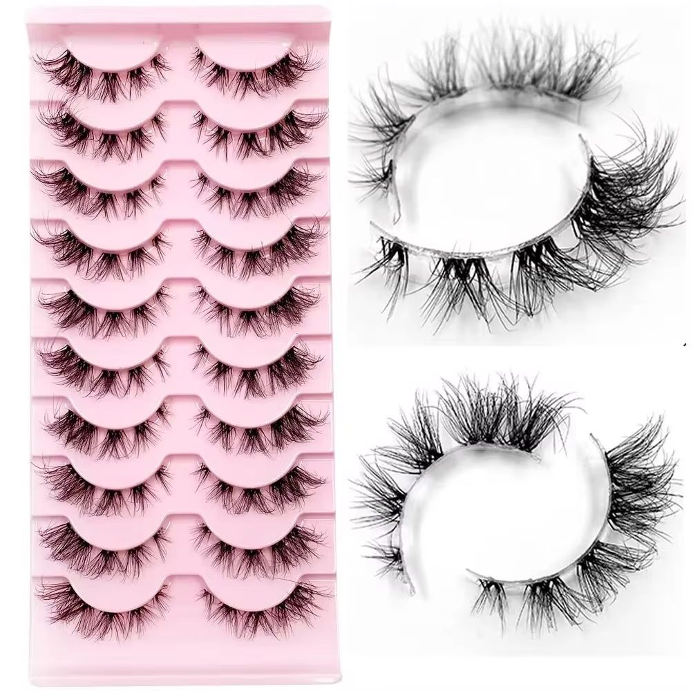 Eyelash Extension Cat Eye Wispy - Parçalı Kirpikler Manga Kirpikler 3D Şeffaf