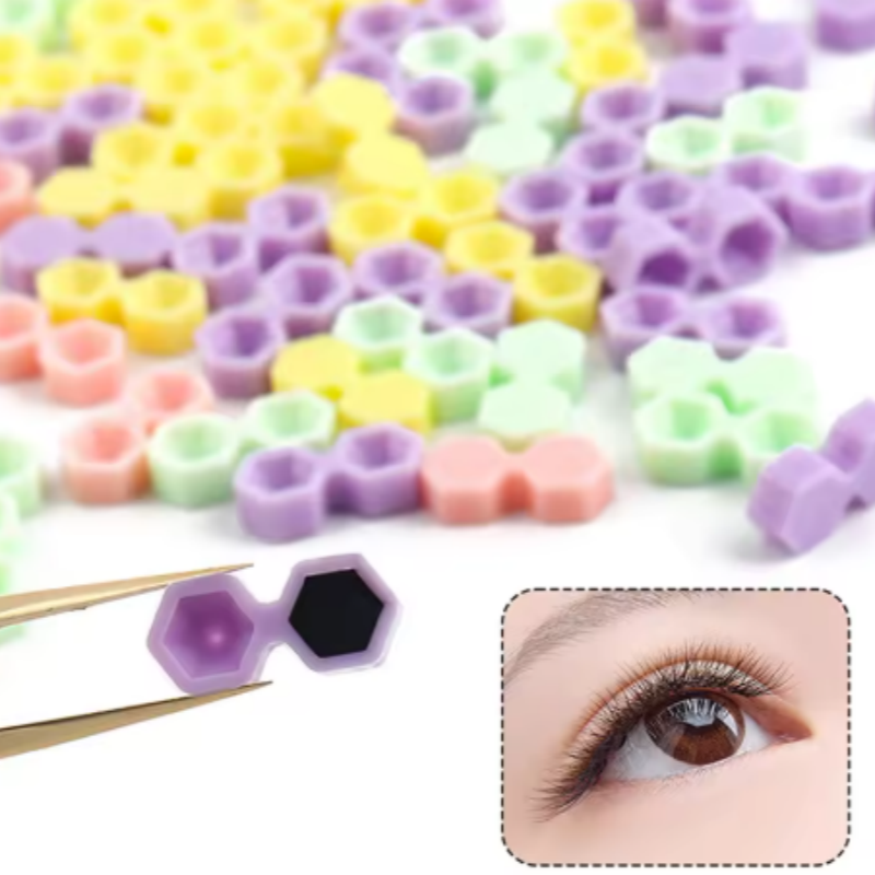 Eyelash Extension Jakarta - Kirpik Yapıştırıcı Kapları Çift Delikli Koni