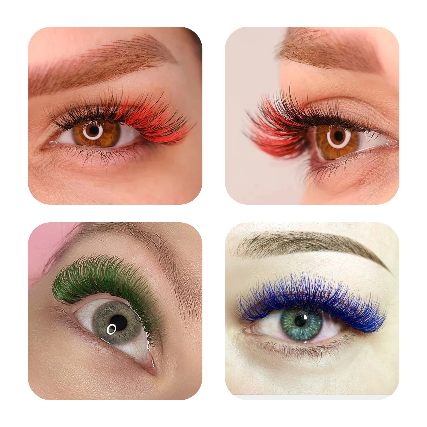 GLAMLASH Renk Kirpik Mor Mavi  - Funny Eyelash Extension incelemesi ve fiyatı