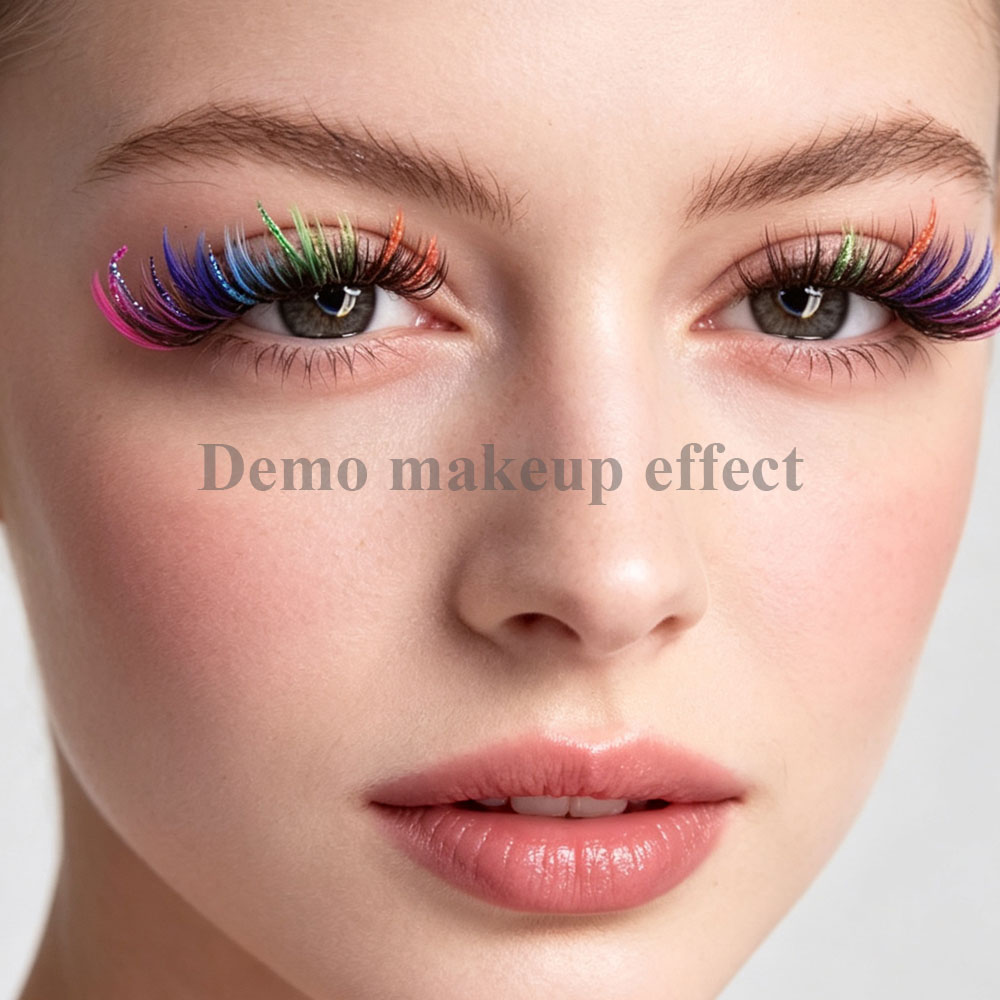 Renkli Simli DIY Küme Kirpikle - Funny Eyelash Extension incelemesi ve fiyatı